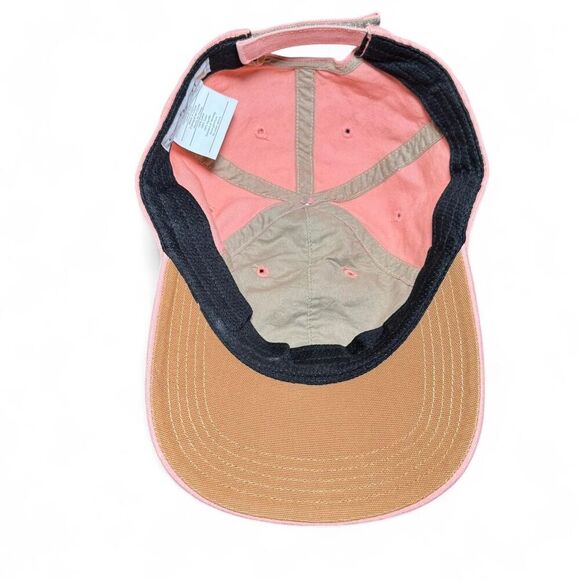 Carhartt Women's Pink Adjustable Baseball Cap with leather logo patch Hat - Picture 5 of 7